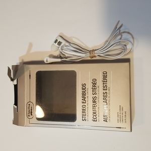 Electra white in-ear earbuds with volume controls, NWOT